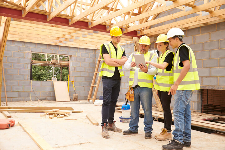 Homes R Us crew in the workshop